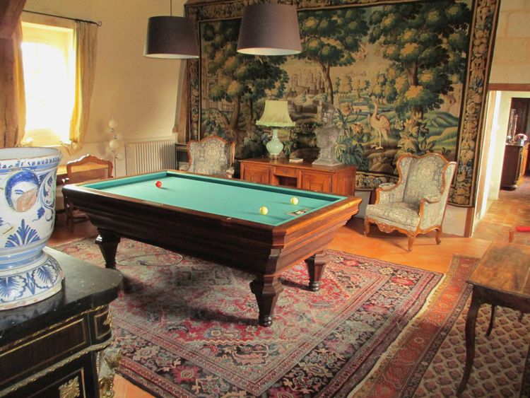 Large Aubusson Tapestry: Greenery at the castle, approximately 5 meters