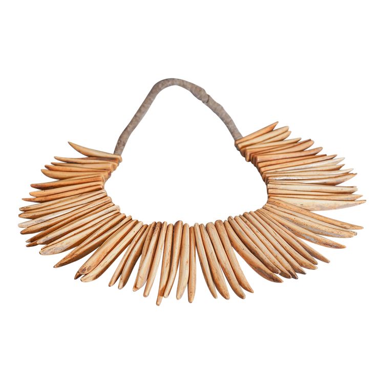 COLLIER TRIBAL, os de buffle,  Zoulous, Afrique du Sud