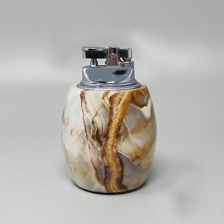 Splendido set da fumo anni '60 in onice. Prodotto in Italia.