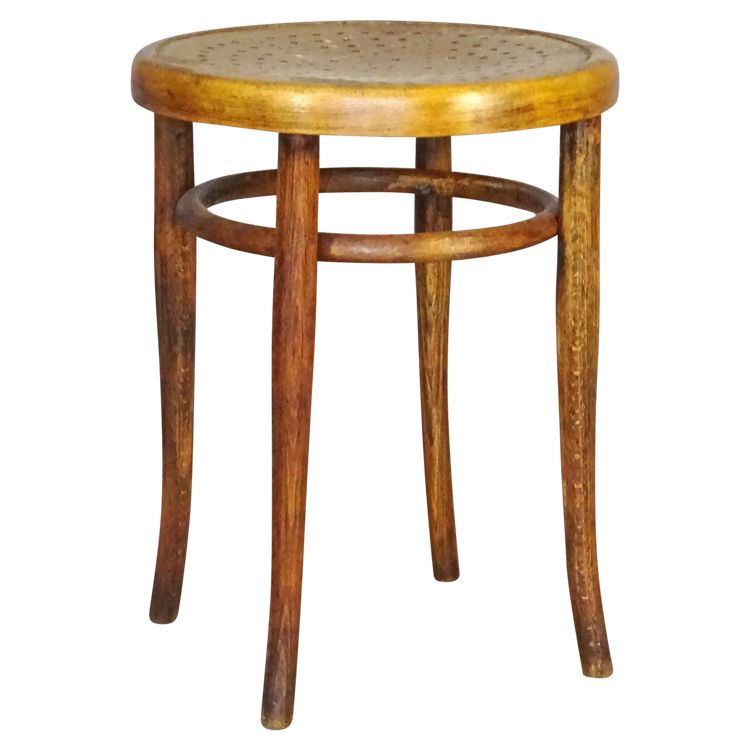 Kohn stool, no Thonet, circa 1900, "Star" seat
