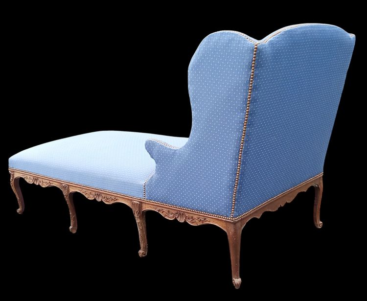 Antique Louis XV style duchess chaise longue