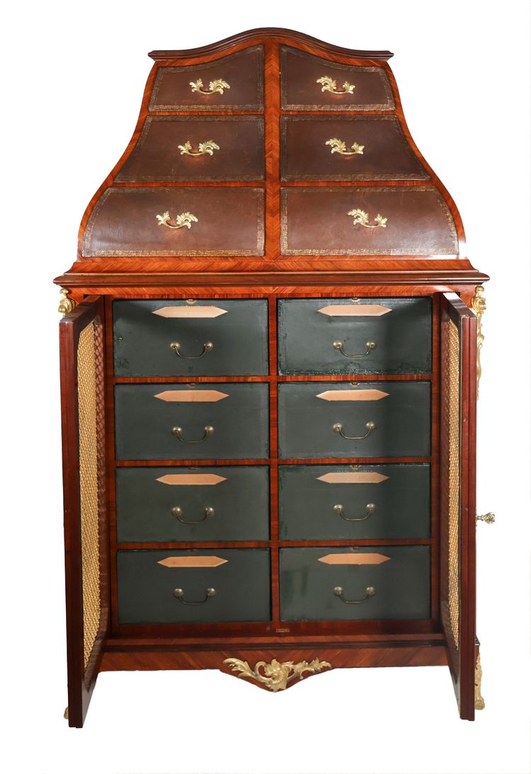 Mobiletto in cartone Luigi XV, fine XIX secolo – timbro Raulin