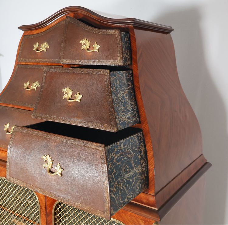 Mobiletto in cartone Luigi XV, fine XIX secolo – timbro Raulin