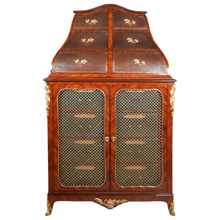 Mobiletto in cartone Luigi XV, fine XIX secolo – timbro Raulin