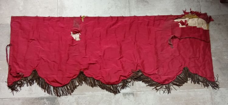 Ancien Parement D Autel au Fils D Or 19 ème siècle 