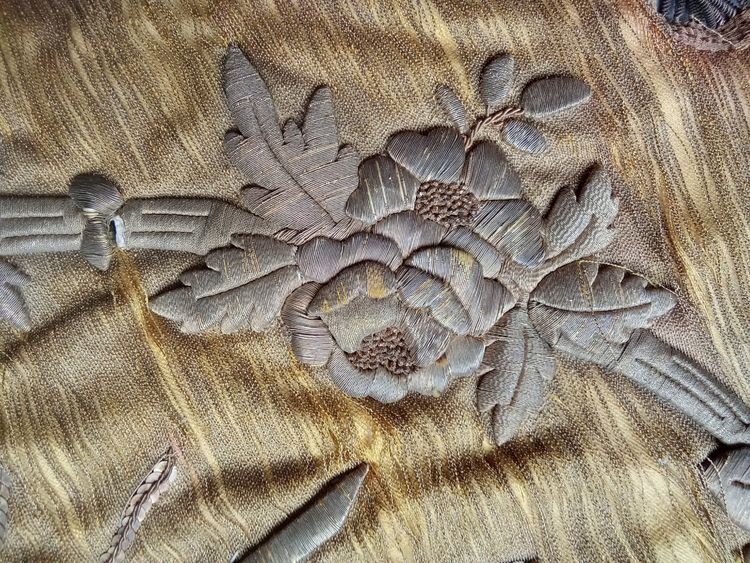 Ancien Parement D Autel au Fils D Or 19 ème siècle 