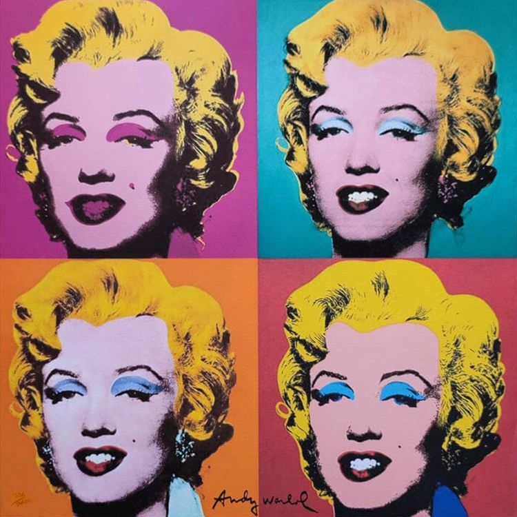 1980s Gorgeous Andy Warhol "Marilyn" Limited Edition Lithograph by CMOA
