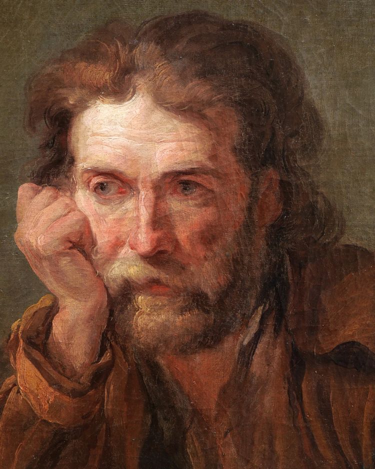 Scuola francese del XVIII secolo, attribuita a Joseph-Marie VIEN, Malinconia