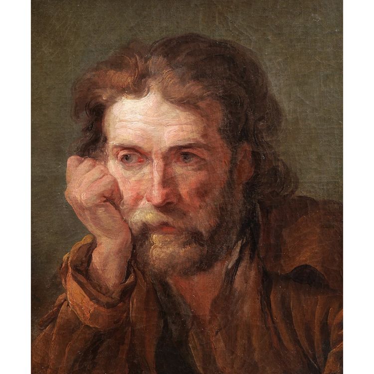 Scuola francese del XVIII secolo, attribuita a Joseph-Marie VIEN, Malinconia