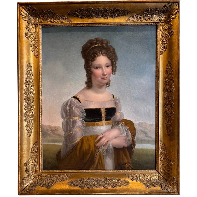 Ritratto di una giovane ragazza, H.LEMAIRE 1817