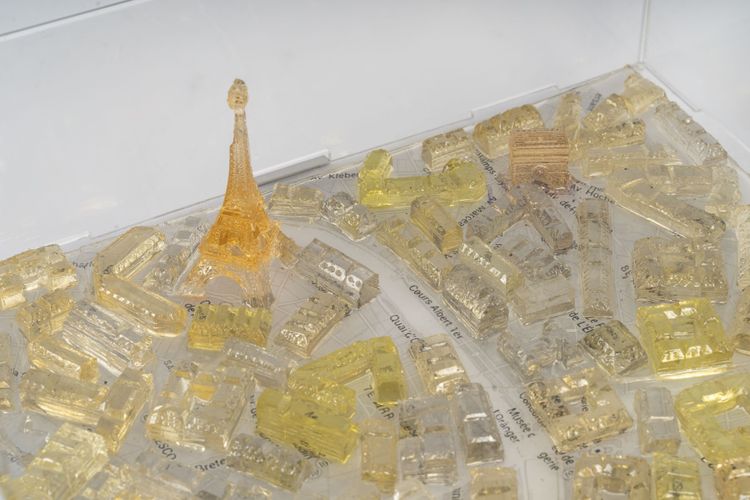 Illuminated model of Paris by Grigoris LAGOS