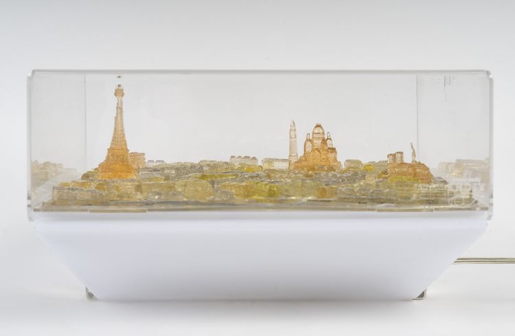 Illuminated model of Paris by Grigoris LAGOS