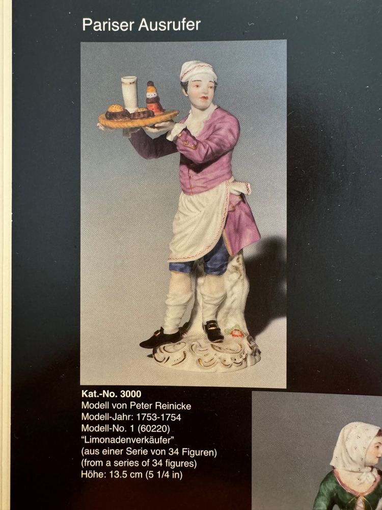 Meissen - Le grida di Parigi, venditore di limonata 