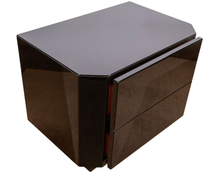 Pair of David Lange bedside tables from the 1970s/80s