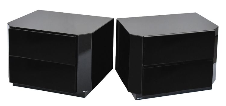 Pair of David Lange bedside tables from the 1970s/80s