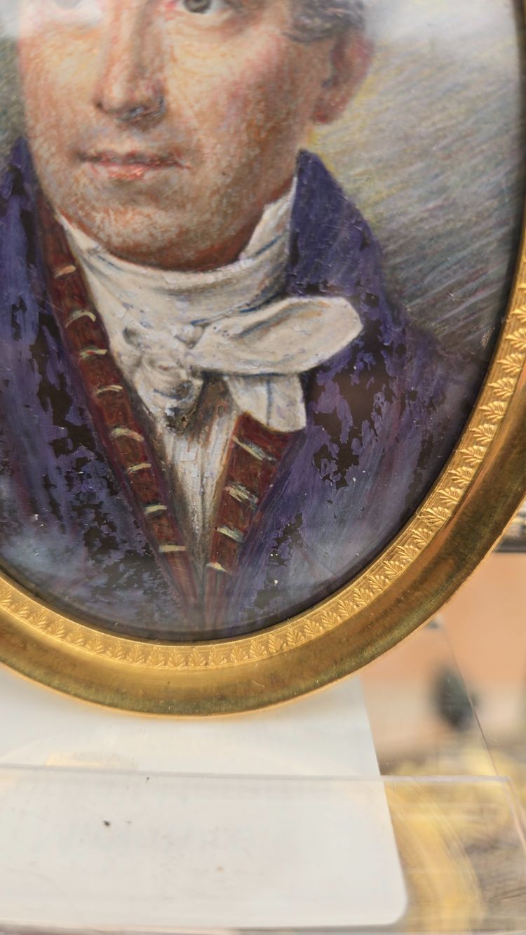 Machera Ferdinand, Miniature on Paper 1824, Portrait of a Man