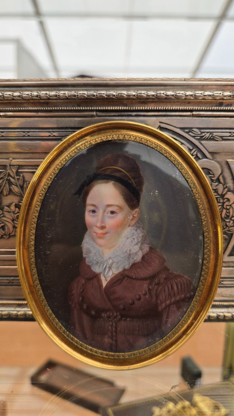 Machera Ferdinand, Miniature Dated 1817, Madame De Lavalette