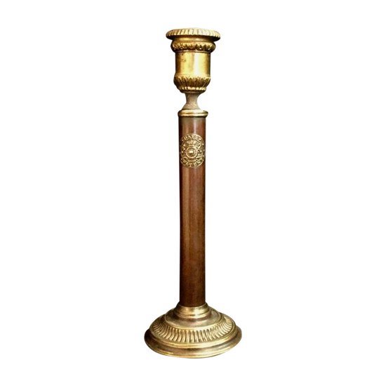 English Days Patent Candlestick, 19th Century