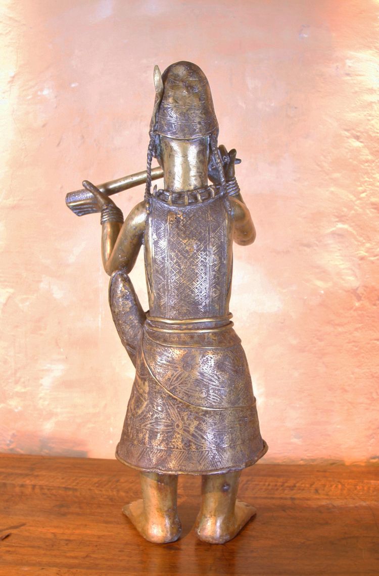 Importante statua in bronzo del Benin
