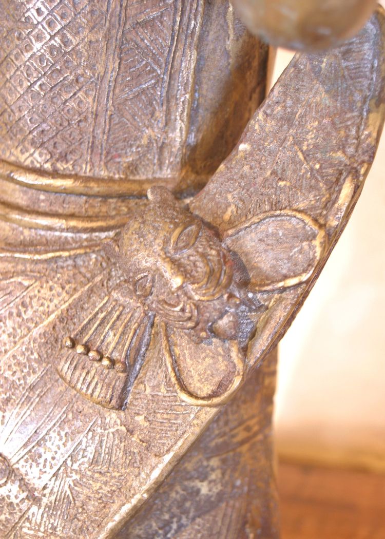 Importante statua in bronzo del Benin