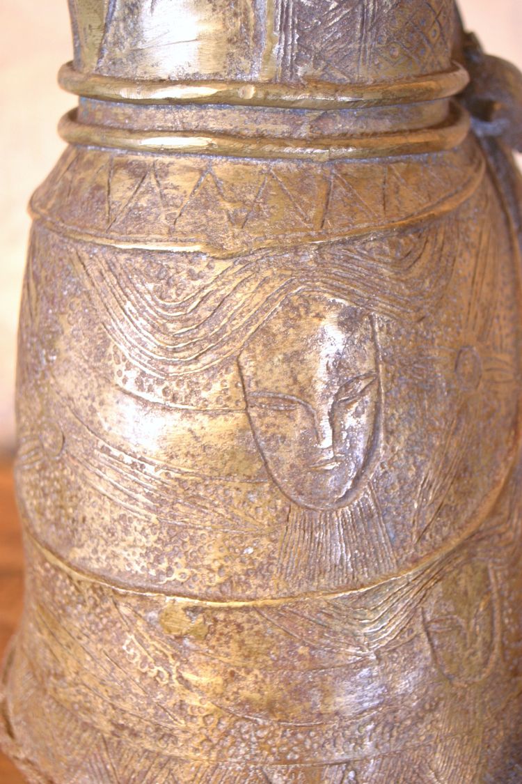 Importante statua in bronzo del Benin