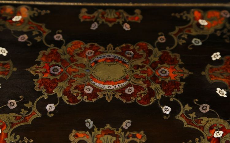 Scatola da scrittura, intarsio Boule, XIX secolo 