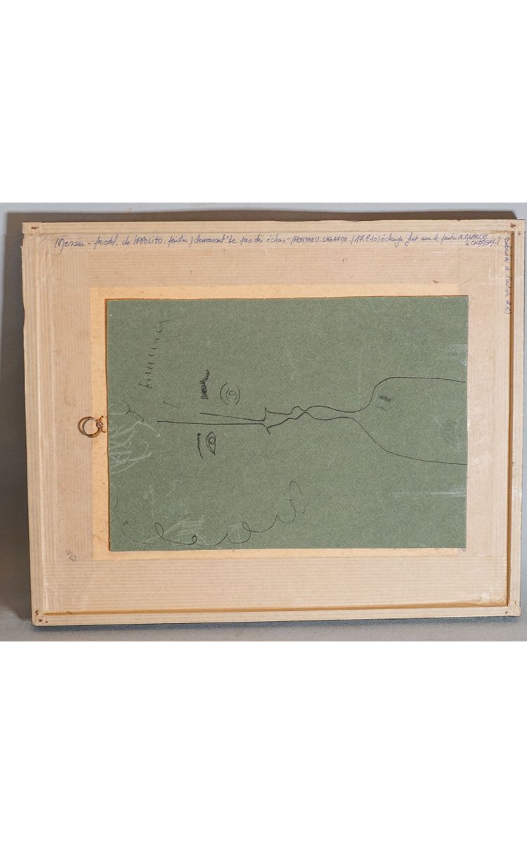 Gennaro IPOLITO, disegno a pastello su carta sotto vetro