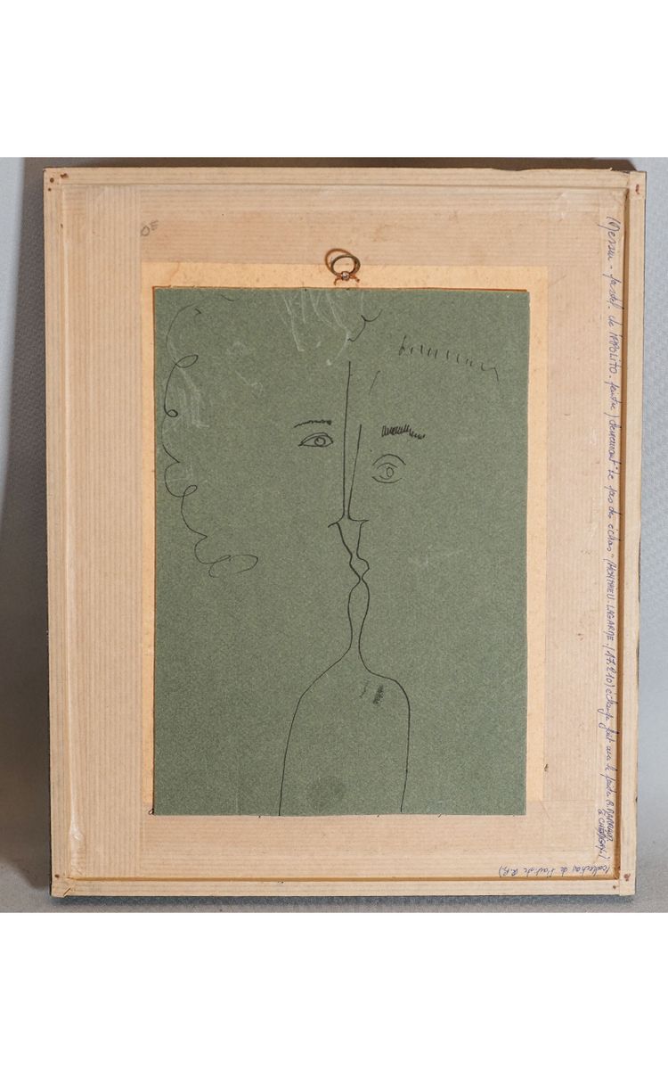 Gennaro IPOLITO, disegno a pastello su carta sotto vetro