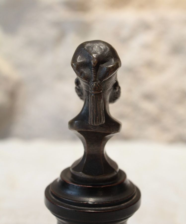 Piccola figura orientalista in bronzo 'Ibrahim Pasha', fine del XIX secolo