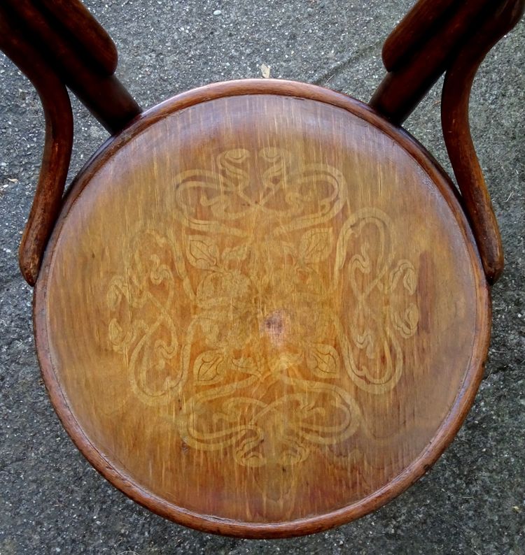 Sedia da bistrot n. 14 seduta in legno Thonet - 1890 -