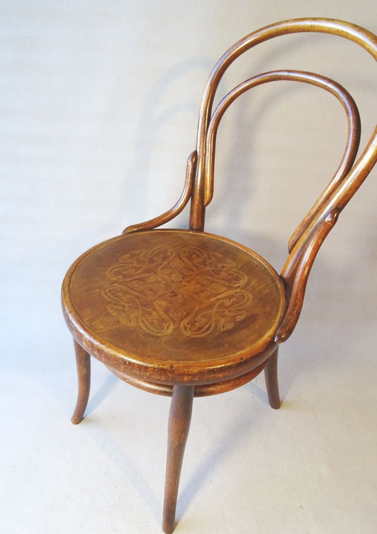 Sedia da bistrot n. 14 seduta in legno Thonet - 1890 -