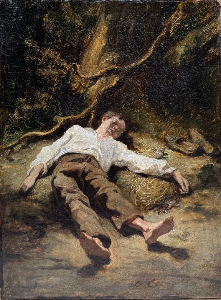 Nicolas-françois-octave Tassaert (1800–1874) - Il cercatore di uccelli, prima del 1854