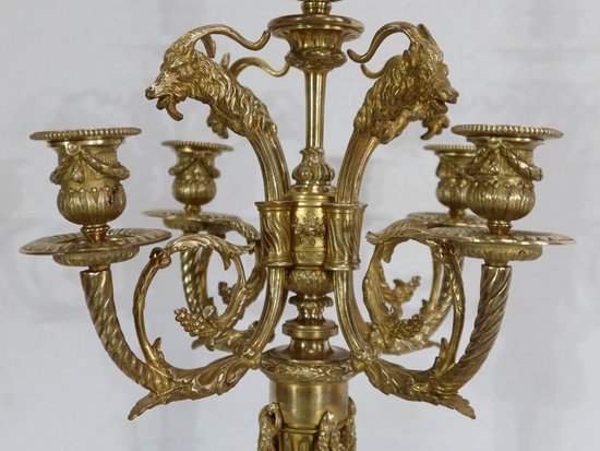  Important Candelabra in Bronze - 2nd half XIXth