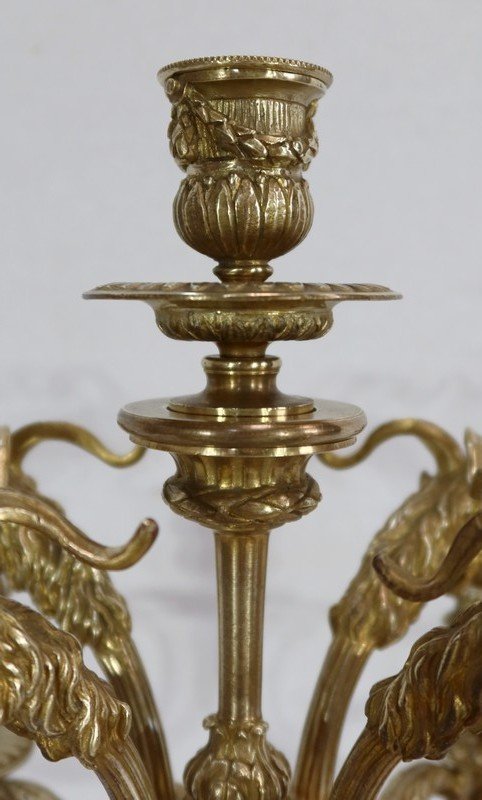  Important Candelabra in Bronze - 2nd half XIXth