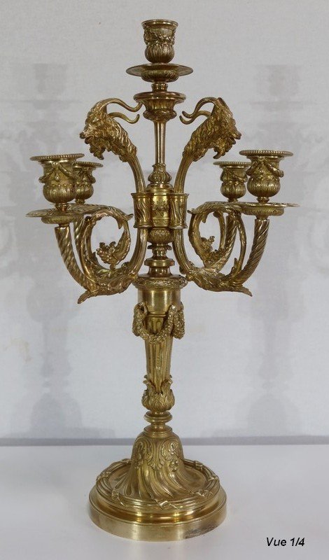  Important Candelabra in Bronze - 2nd half XIXth