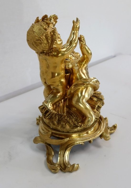  Groupe en Bronze Doré, dans le goût Louis XV, époque Napoléon III - circa 1850 