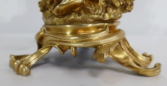  Groupe en Bronze Doré, dans le goût Louis XV, époque Napoléon III - circa 1850 