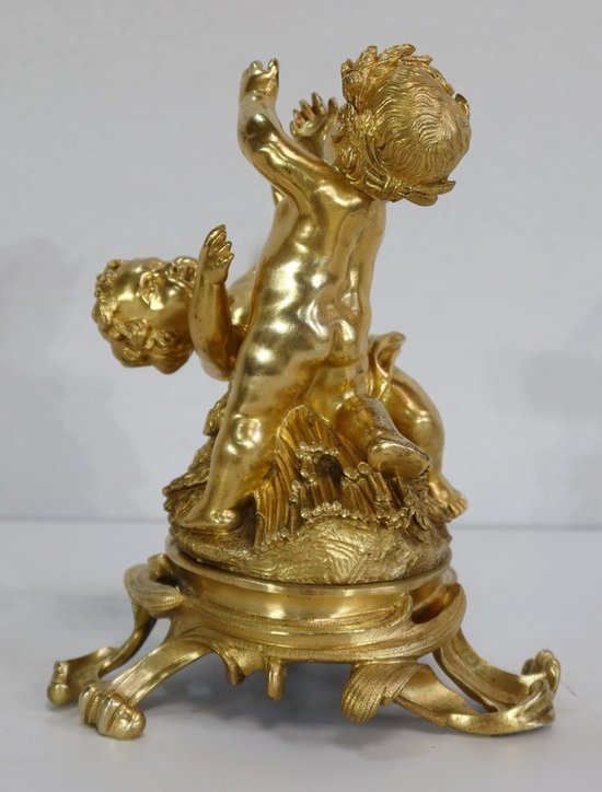  Groupe en Bronze Doré, dans le goût Louis XV, époque Napoléon III - circa 1850 