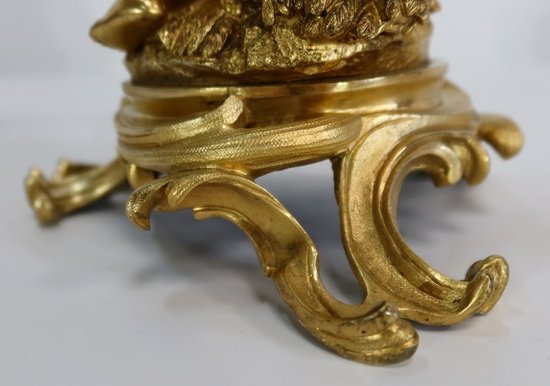  Groupe en Bronze Doré, dans le goût Louis XV, époque Napoléon III - circa 1850 