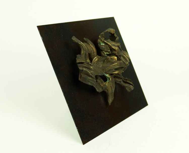 Scultura astratta in metallo nello stile di Jean Campa