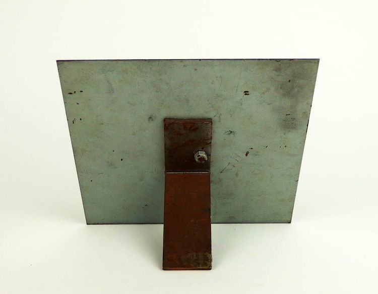 Scultura astratta in metallo nello stile di Jean Campa