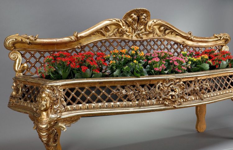 CARVED AND GILDED WOOD JARDINIÈRE, LOUIS XV STYLE