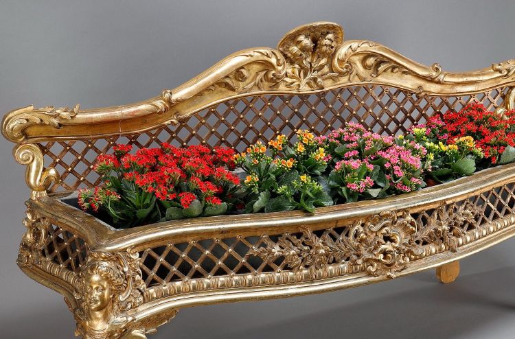 CARVED AND GILDED WOOD JARDINIÈRE, LOUIS XV STYLE