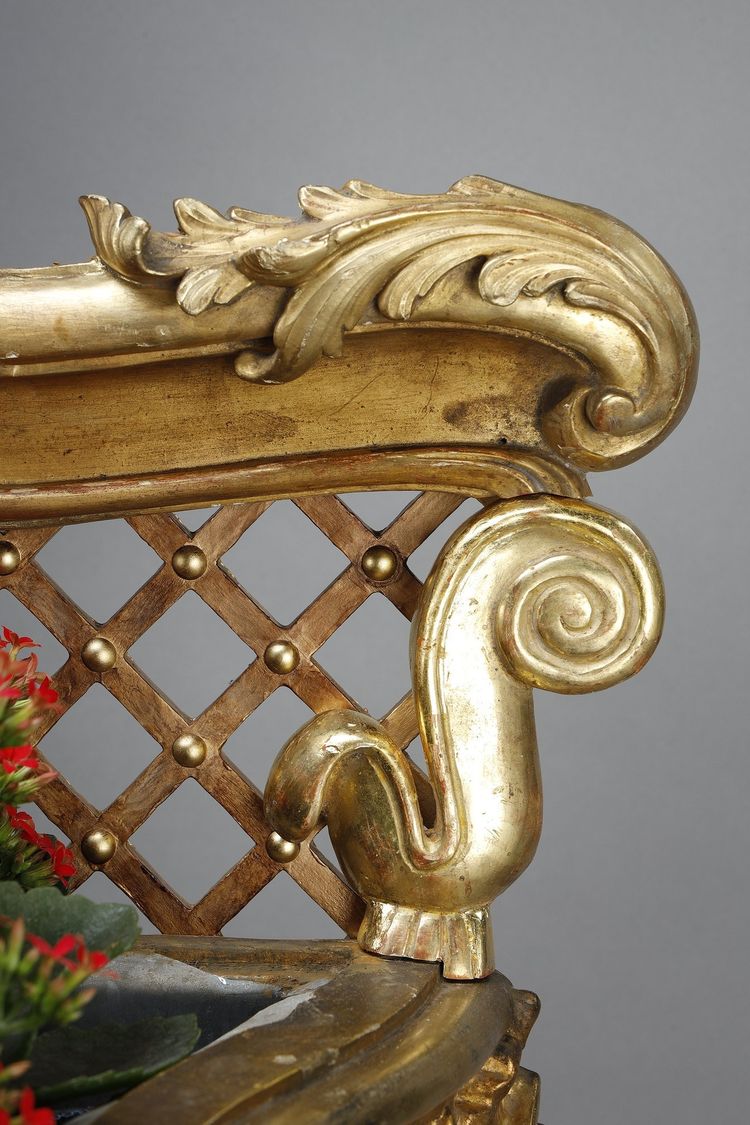 CARVED AND GILDED WOOD JARDINIÈRE, LOUIS XV STYLE