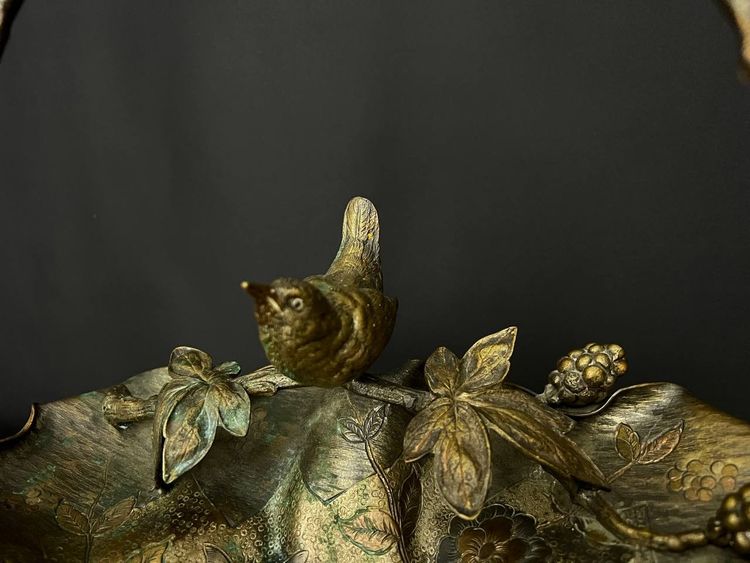 Decorative Bronze Cup, Art Nouveau Style