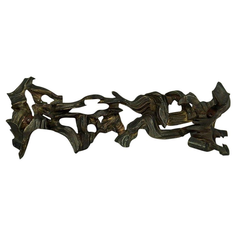 Scultura astratta in metallo nello stile di Jean Campa
