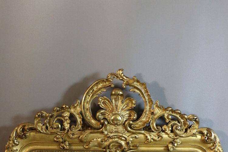 Miroir doré époque XIXème siècle