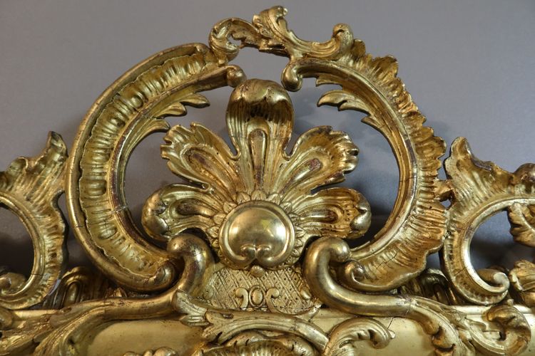 Miroir doré époque XIXème siècle