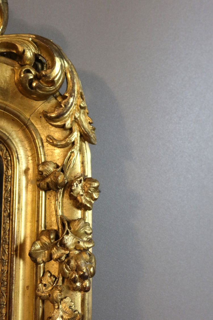 Miroir doré époque XIXème siècle