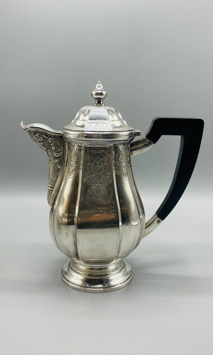 Regency Style Solid Silver Coffee Service